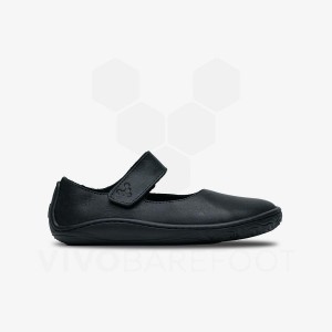 Vivobarefoot Addis Wyn Lasten Kengät Mustat | FI059FU