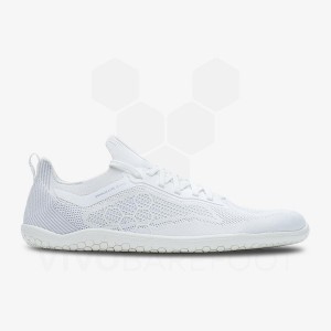 Vivobarefoot Primus Lite Knit Miesten Lenkkitossut Valkoinen | FI344GY