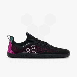 Vivobarefoot Primus Lite Knit Naisten Lenkkitossut Obsidian Pinkki | FI179PV