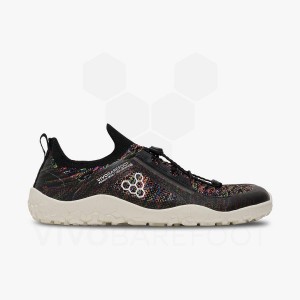 Vivobarefoot Primus Trail Knit FG Miesten Maastojuoksukengät Mustat | FI368IR