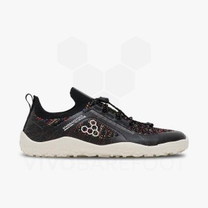 Vivobarefoot Primus Trail Knit FG Naisten Maastojuoksukengät Mustat | FI198WH