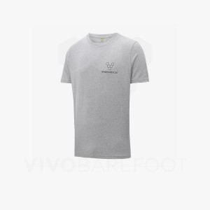 Vivobarefoot Rapanui Naturally Coloured T-shirt Miesten T Paidat Harmaat | FI279TL