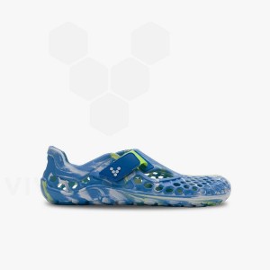 Vivobarefoot Ultra Bloom Juniors Lasten Kengät Sininen Vaaleanturkoosi | FI045TL