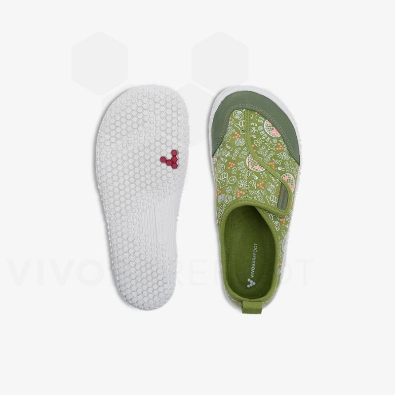 Vivobarefoot GAIA Lasten Kengät Vihreä | FI053LQ