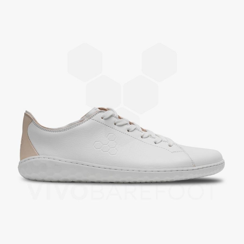 Vivobarefoot Geo Court III Naisten Lifestyle Kengät Valkoinen Pinkki | FI146WH