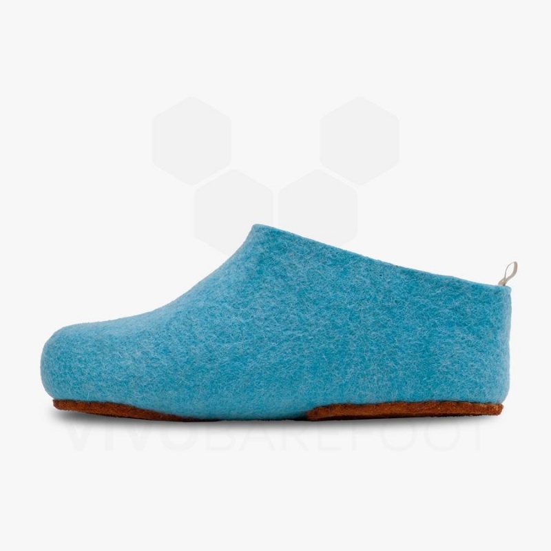 Vivobarefoot MIM Felt Miesten Tossut Vaaleanturkoosi | FI281RX