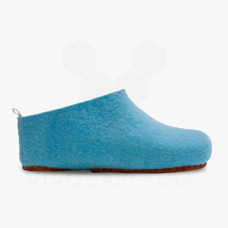 Vivobarefoot MIM Felt Miesten Tossut Vaaleanturkoosi | FI281RX