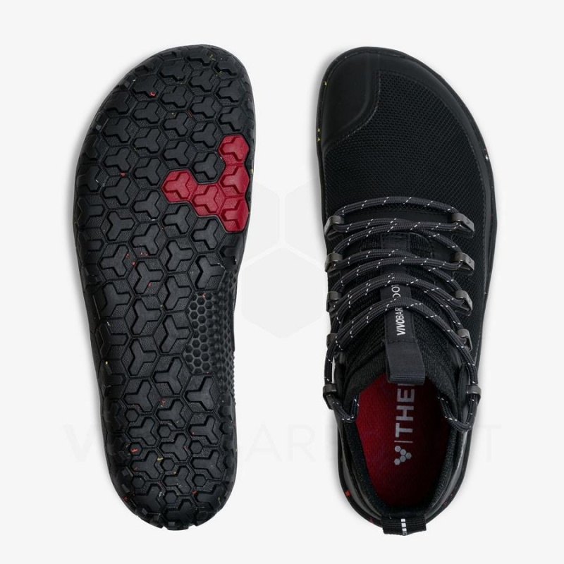 Vivobarefoot Magna Trail II FG Miesten Maastojuoksukengät Obsidian | FI358SZ