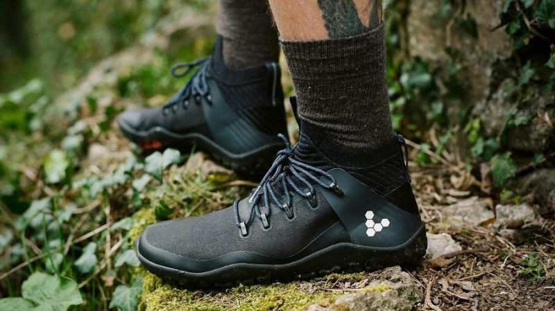 Vivobarefoot Magna Trail II FG Miesten Maastojuoksukengät Obsidian | FI358SZ