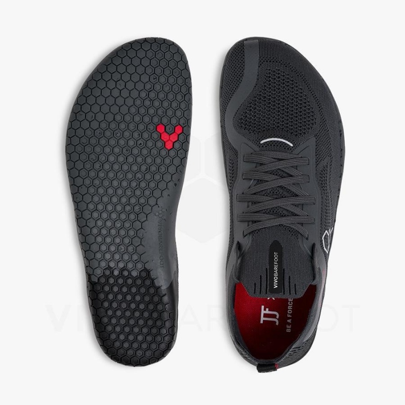 Vivobarefoot PREORDER 'PRIMUS LITE KNIT JJF' Naisten Maantiekengät Obsidian Tummanharmaat | FI211JE