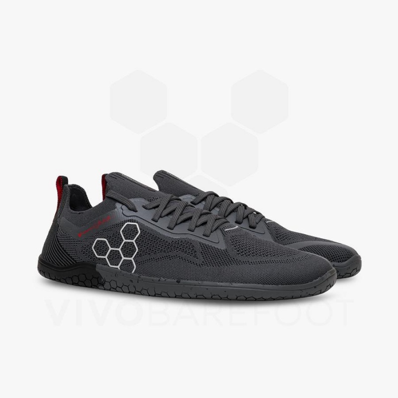 Vivobarefoot PREORDER 'PRIMUS LITE KNIT JJF' Naisten Maantiekengät Obsidian Tummanharmaat | FI211JE