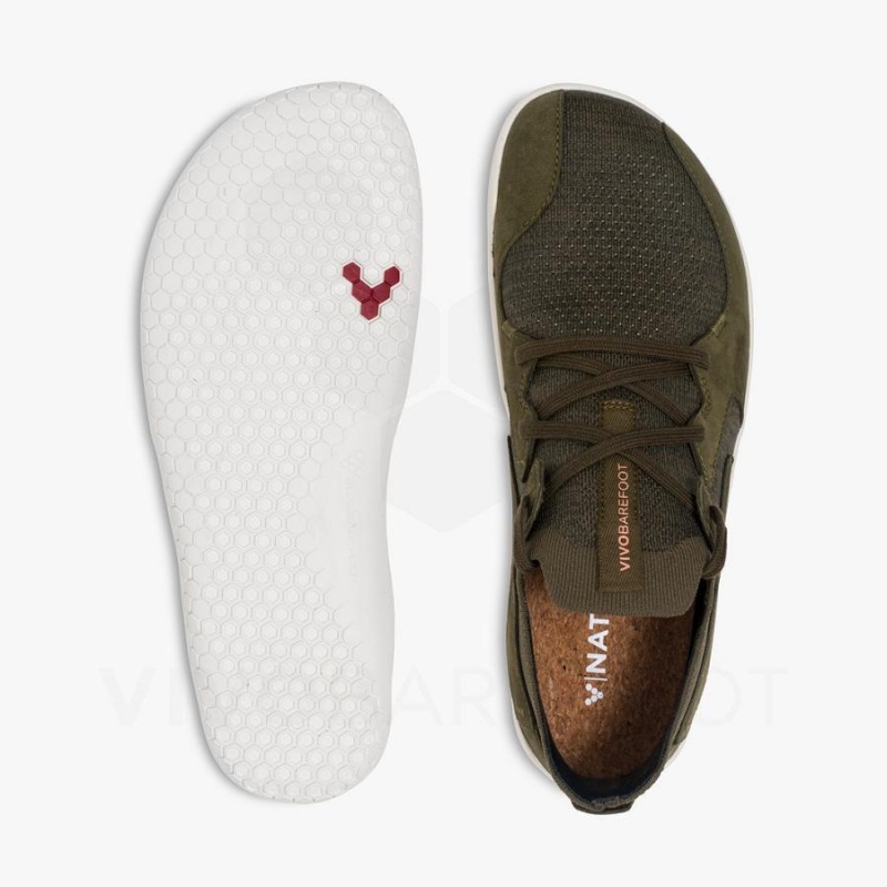 Vivobarefoot Primus Asana II Miesten Lifestyle Kengät Oliivinvihreä | FI304UK