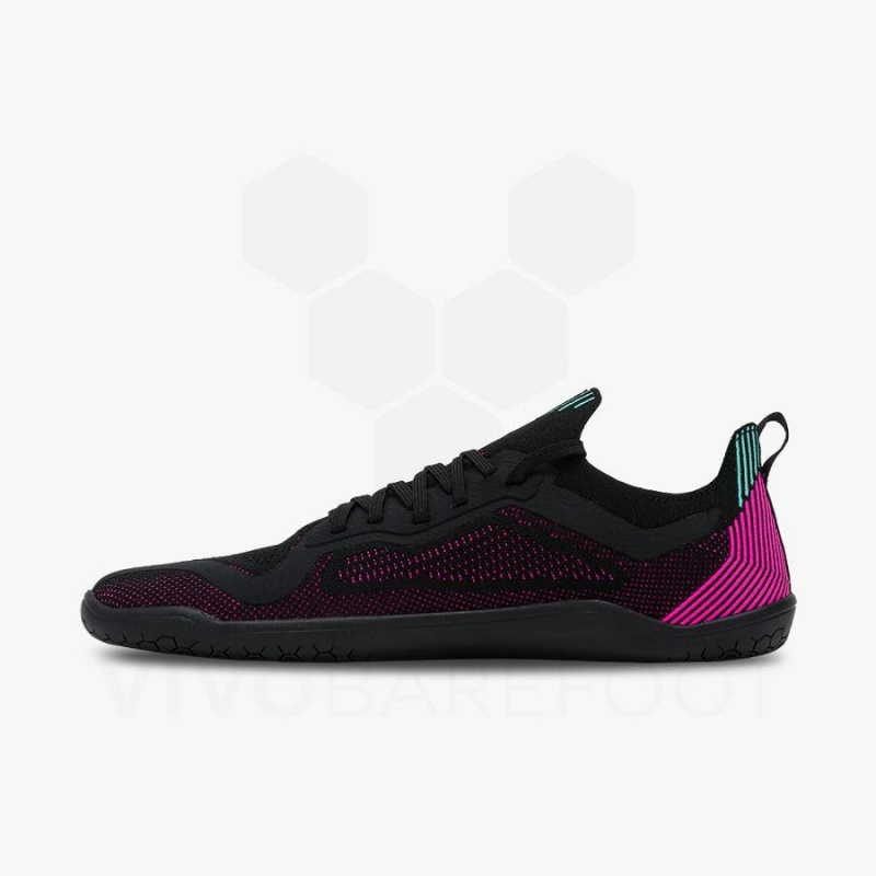 Vivobarefoot Primus Lite Knit Miesten Maantiekengät Obsidian Pinkki | FI382UK