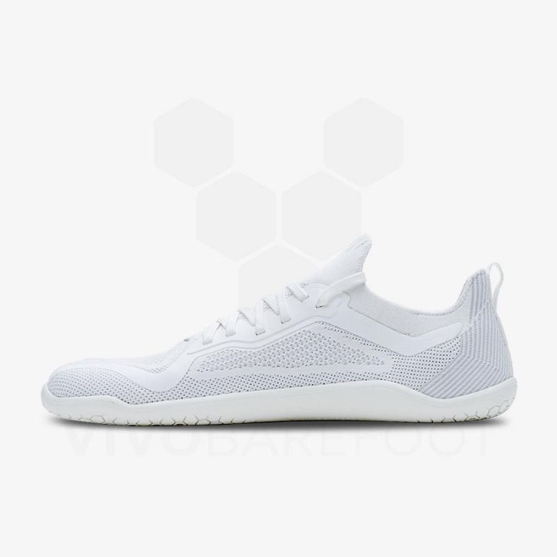 Vivobarefoot Primus Lite Knit Naisten Lenkkitossut Valkoinen | FI183LQ