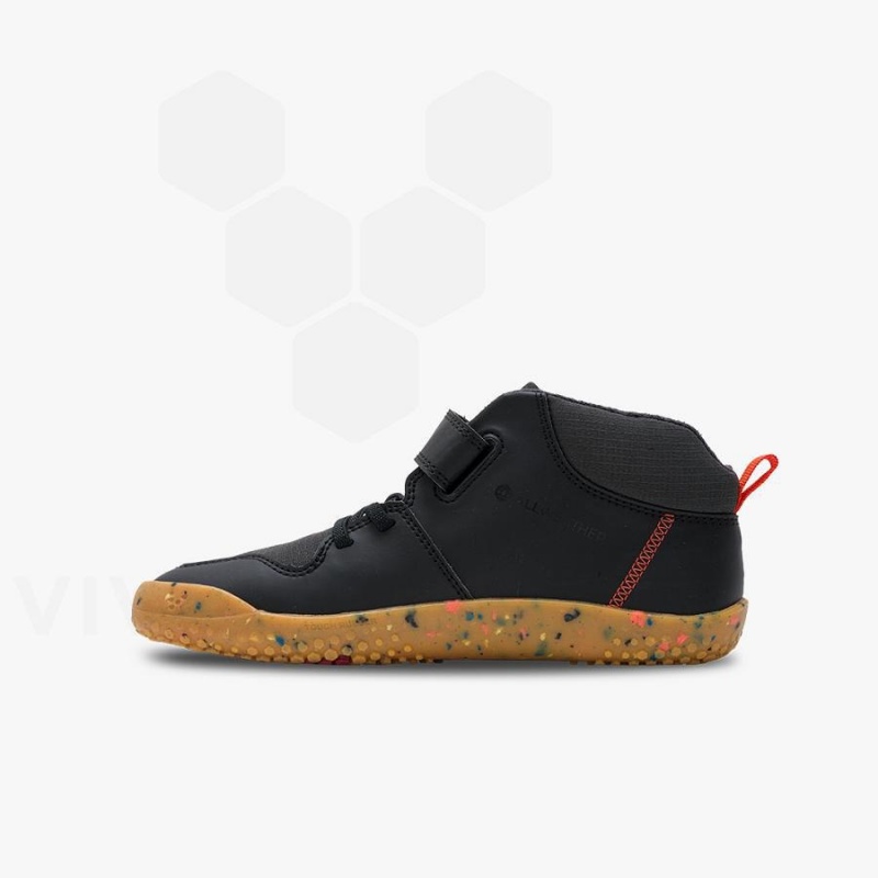 Vivobarefoot Primus Ludo Hi Juniors Lasten Kengät Obsidian | FI028KW