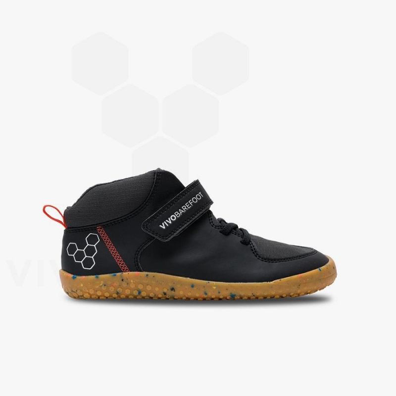 Vivobarefoot Primus Ludo Hi Juniors Lasten Kengät Obsidian | FI028KW