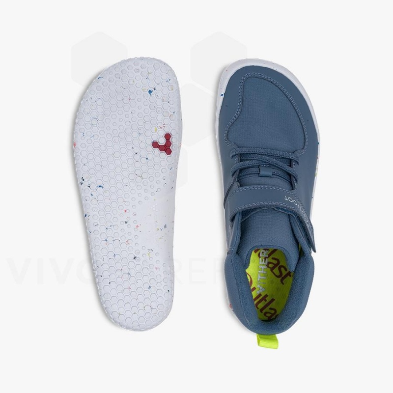 Vivobarefoot Primus Ludo Hi Juniors Lasten Kengät Indigo | FI027LQ