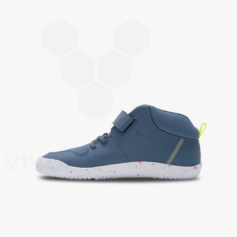 Vivobarefoot Primus Ludo Hi Juniors Lasten Kengät Indigo | FI027LQ