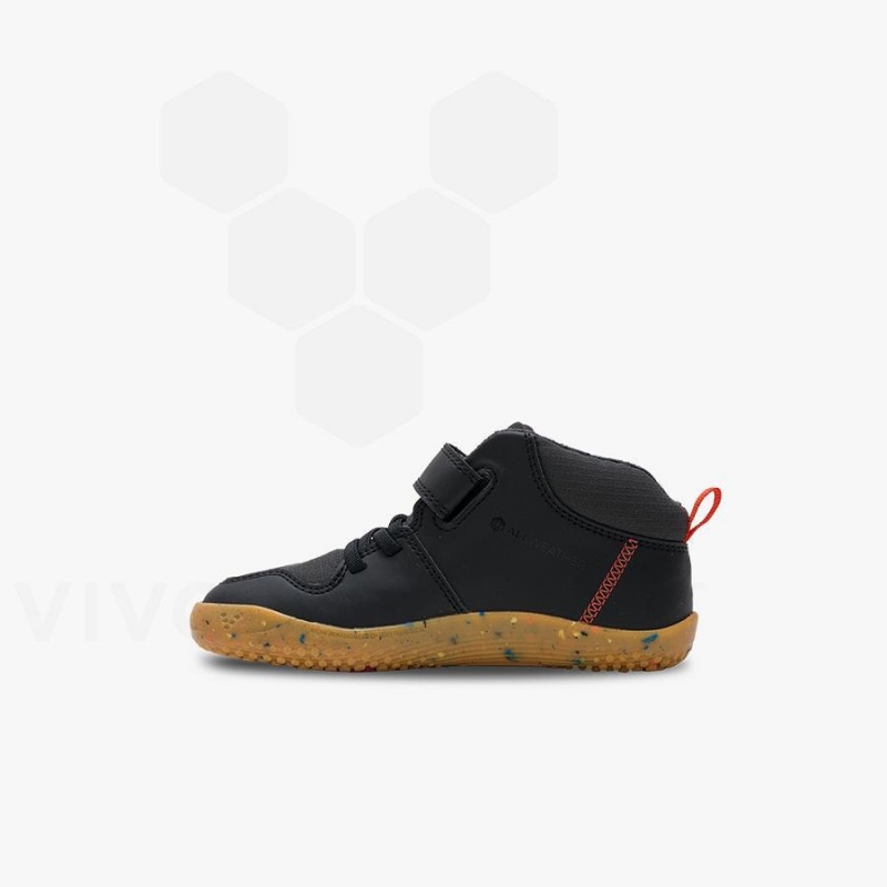 Vivobarefoot Primus Ludo Hi Lasten Kengät Obsidian | FI030IR