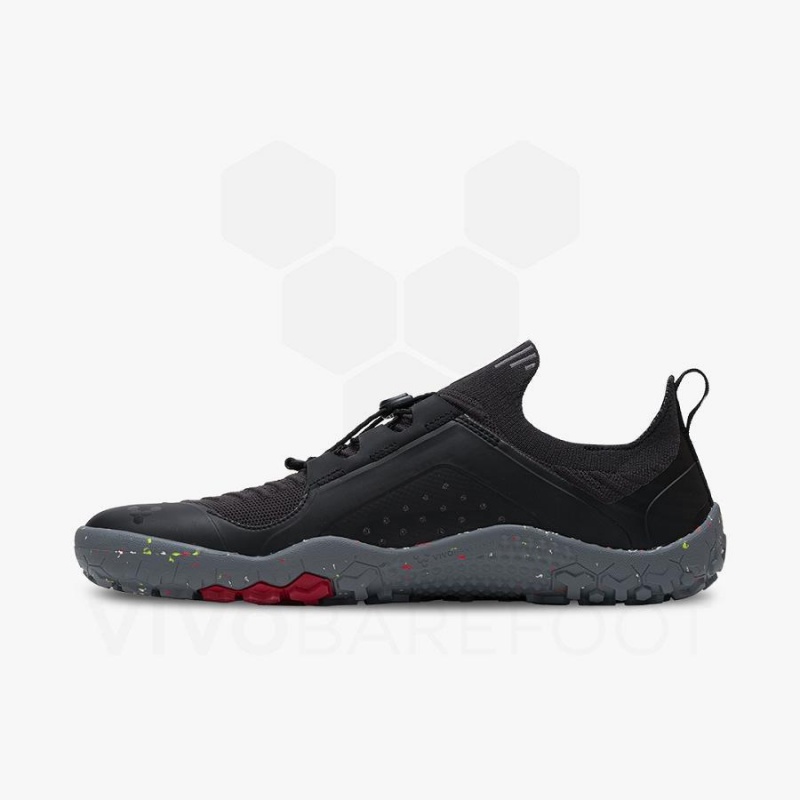 Vivobarefoot Primus Trail Knit FG Miesten Lenkkitossut Obsidian Harmaat | FI333RX