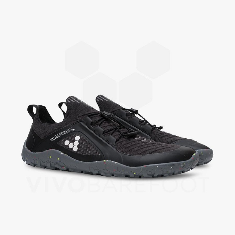 Vivobarefoot Primus Trail Knit FG Miesten Lenkkitossut Obsidian Harmaat | FI333RX