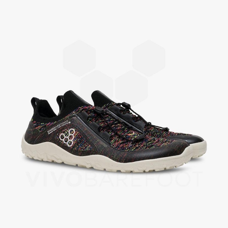 Vivobarefoot Primus Trail Knit FG Miesten Maastojuoksukengät Mustat | FI368IR