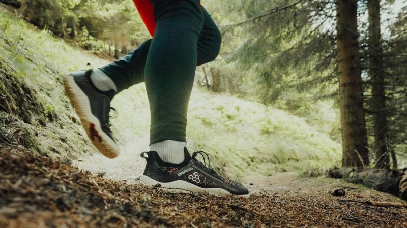 Vivobarefoot Primus Trail Knit FG Miesten Maastojuoksukengät Mustat | FI368IR