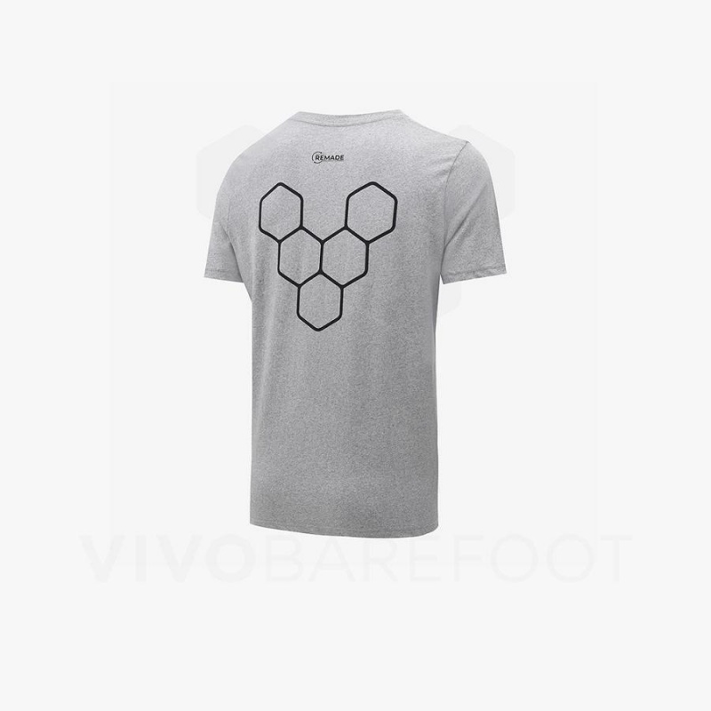 Vivobarefoot Rapanui Naturally Coloured T-shirt Miesten T Paidat Harmaat | FI279TL