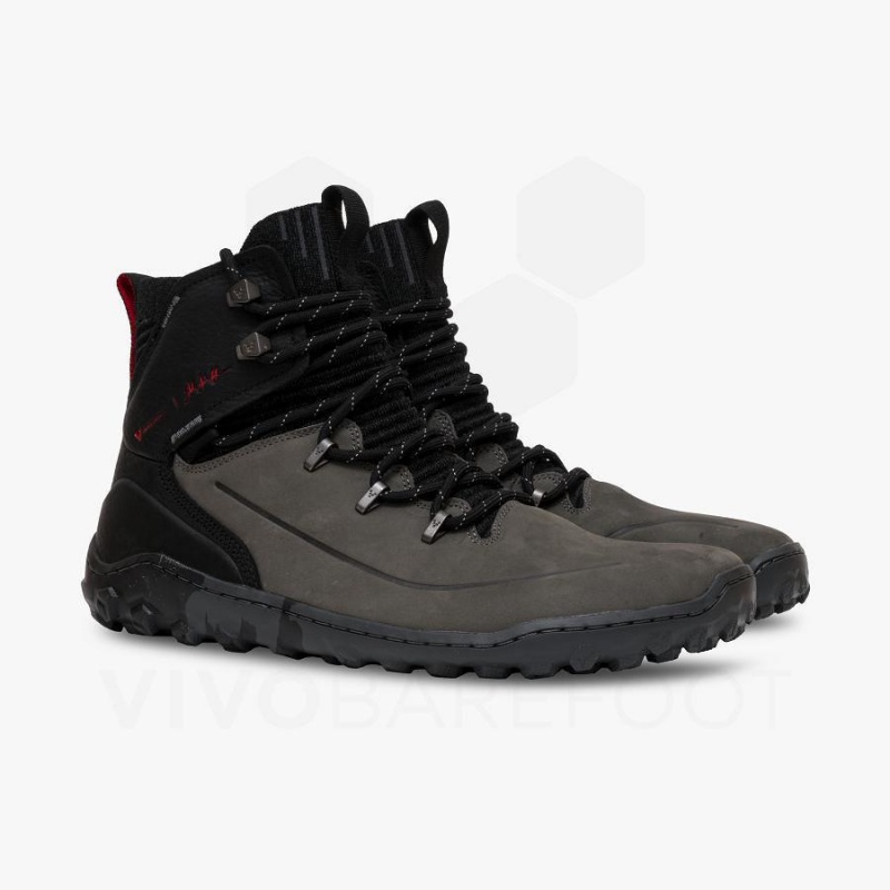 Vivobarefoot Tracker Decon FG2 JJF Naisten Vaelluskengät Obsidian Tummanharmaat | FI250WH