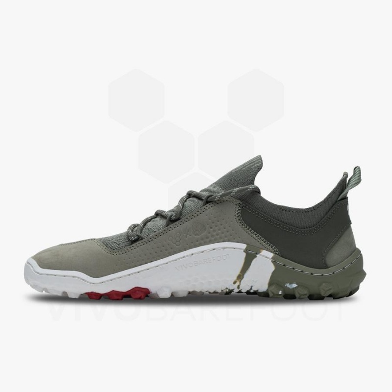 Vivobarefoot Tracker Decon Low FG2 Mens Naisten Vaelluskengät Oliivinvihreä | FI234MM