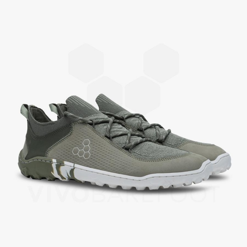 Vivobarefoot Tracker Decon Low FG2 Mens Naisten Vaelluskengät Oliivinvihreä | FI234MM