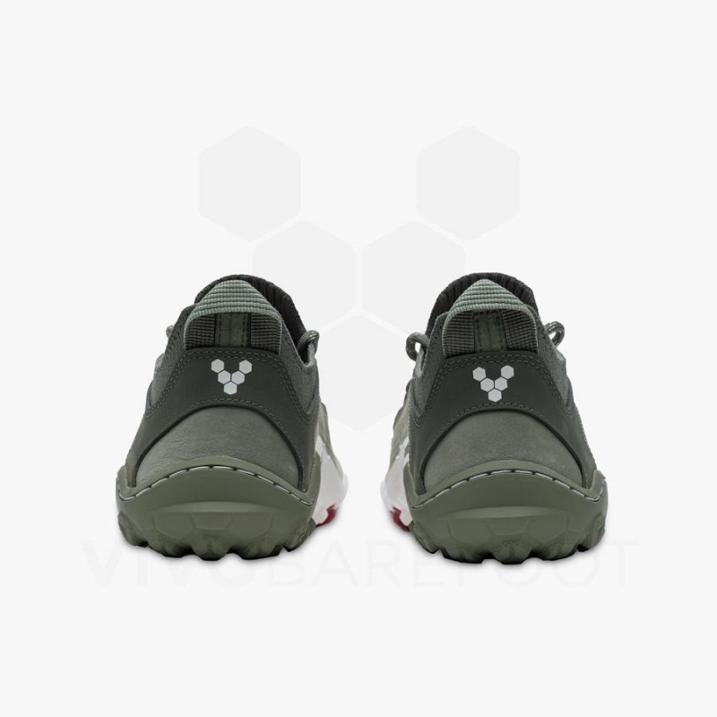 Vivobarefoot Tracker Decon Low FG2 Mens Naisten Vaelluskengät Oliivinvihreä | FI234MM