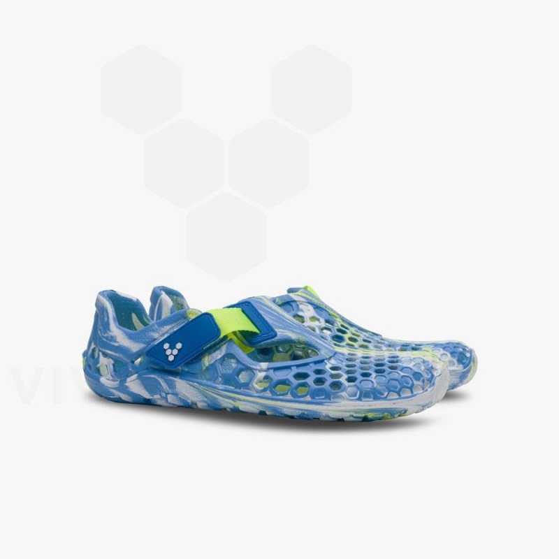 Vivobarefoot Ultra Bloom Juniors Lasten Kengät Sininen Vaaleanturkoosi | FI045TL